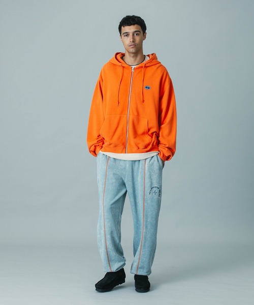 SILAS(サイラス)の「【UK COLLECTION】BOX ARTWORK ZIP SWEAT HOODIE(パーカー・メンズ・オフホワイト/オレンジ・S/M/L)」の9枚目の写真