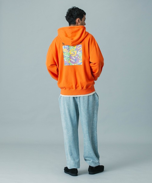 SILAS(サイラス)の「【UK COLLECTION】BOX ARTWORK ZIP SWEAT HOODIE(パーカー・メンズ・オフホワイト/オレンジ・S/M/L)」の10枚目の写真