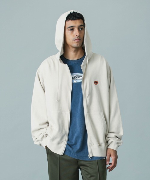 SILAS(サイラス)の「【UK COLLECTION】BOX ARTWORK ZIP SWEAT HOODIE(パーカー・メンズ・オフホワイト/オレンジ・S/M/L)」の11枚目の写真