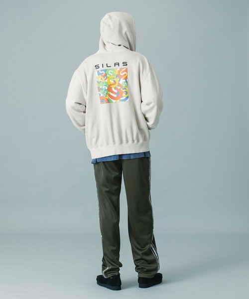 SILAS(サイラス)の「【UK COLLECTION】BOX ARTWORK ZIP SWEAT HOODIE(パーカー・メンズ・オフホワイト/オレンジ・S/M/L)」の13枚目の写真