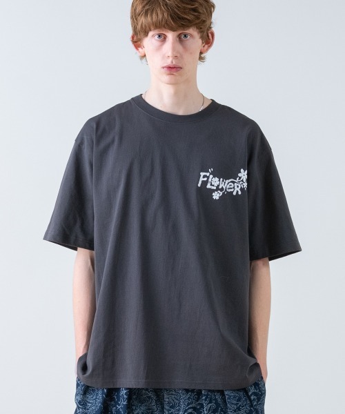 rehacer(レアセル)の「rehacer : Flow Surf Vintage Wash TEE / フローサーフ ヴィンテージ ウオッシュT(Tシャツ/カットソー・メンズ・ベージュ/ピンク/スミクロ・MEDIUM/SMALL/X-LARGE/LARGE)」の17枚目の写真