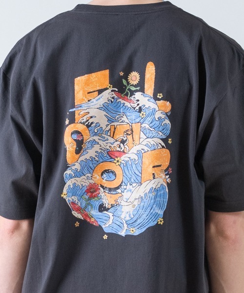 rehacer(レアセル)の「rehacer : Flow Surf Vintage Wash TEE / フローサーフ ヴィンテージ ウオッシュT(Tシャツ/カットソー・メンズ・ベージュ/ピンク/スミクロ・MEDIUM/SMALL/X-LARGE/LARGE)」の15枚目の写真