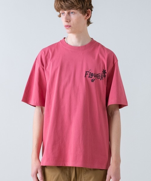 rehacer(レアセル)の「rehacer : Flow Surf Vintage Wash TEE / フローサーフ ヴィンテージ ウオッシュT(Tシャツ/カットソー・メンズ・ベージュ/ピンク/スミクロ・MEDIUM/SMALL/X-LARGE/LARGE)」の16枚目の写真
