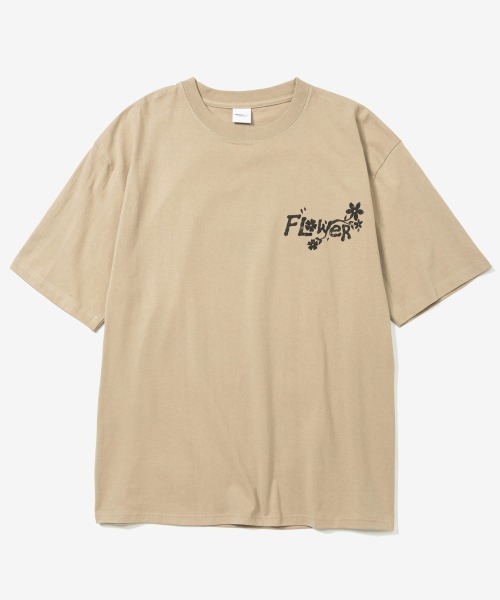 rehacer(レアセル)の「rehacer : Flow Surf Vintage Wash TEE / フローサーフ ヴィンテージ ウオッシュT(Tシャツ/カットソー・メンズ・ベージュ/ピンク/スミクロ・MEDIUM/SMALL/X-LARGE/LARGE)」の7枚目の写真