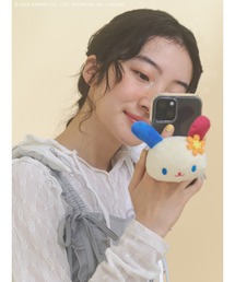 sanrio（サンリオ）の「もこもこウサハナスマホグリップ（スマホグッズ）」