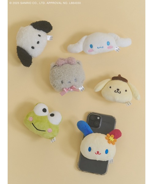 sanrio(サンリオ)の「もこもこウサハナスマホグリップ(スマホグッズ・レディース・アイボリー・FREE)」の3枚目の写真