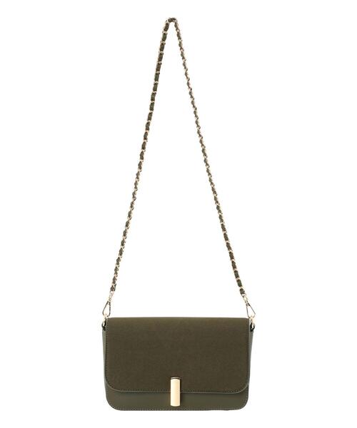 Te chichi（テチチ）の「レオパードチェーンクラッチショルダー（ハンドバッグ・レディース・グリーン/ブラウン・F）」の4枚目の写真