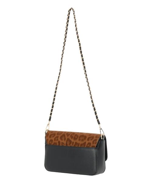 Te chichi（テチチ）の「レオパードチェーンクラッチショルダー（ハンドバッグ・レディース・グリーン/ブラウン・F）」の6枚目の写真