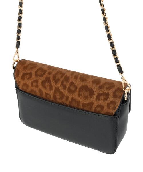 Te chichi（テチチ）の「レオパードチェーンクラッチショルダー（ハンドバッグ・レディース・グリーン/ブラウン・F）」の11枚目の写真