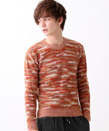 ABAHOUSE | モヘヤジャガード起毛プルオーバー(ニット/セーター)
