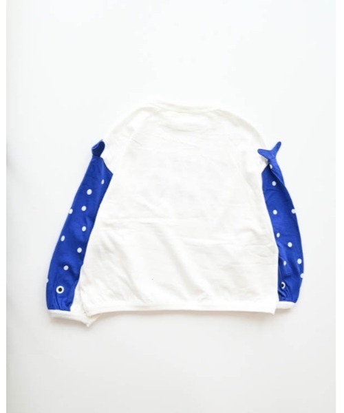 nicohrat（ニコフラート）の「nicohrat/ニコフラート ジンベイザメ袖ロングＴシャツ（Tシャツ/カットソー・キッズ・サックスブルー/オフホワイト/グレー・130cm/140cm/90cm/100cm/110cm/120cm）」の18枚目の写真