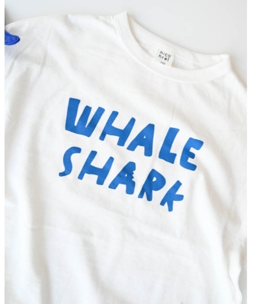 nicohrat（ニコフラート）の「nicohrat/ニコフラート ジンベイザメ袖ロングＴシャツ（Tシャツ/カットソー・キッズ・サックスブルー/オフホワイト/グレー・130cm/140cm/90cm/100cm/110cm/120cm）」の15枚目の写真