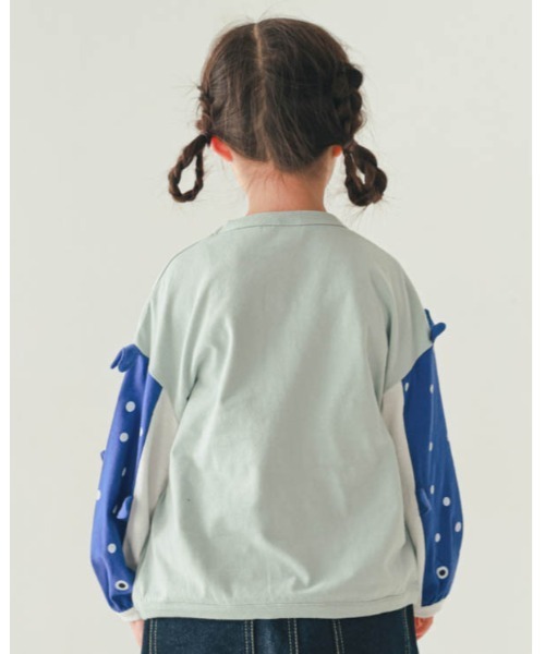 nicohrat（ニコフラート）の「nicohrat/ニコフラート ジンベイザメ袖ロングＴシャツ（Tシャツ/カットソー・キッズ・サックスブルー/オフホワイト/グレー・130cm/140cm/90cm/100cm/110cm/120cm）」の22枚目の写真