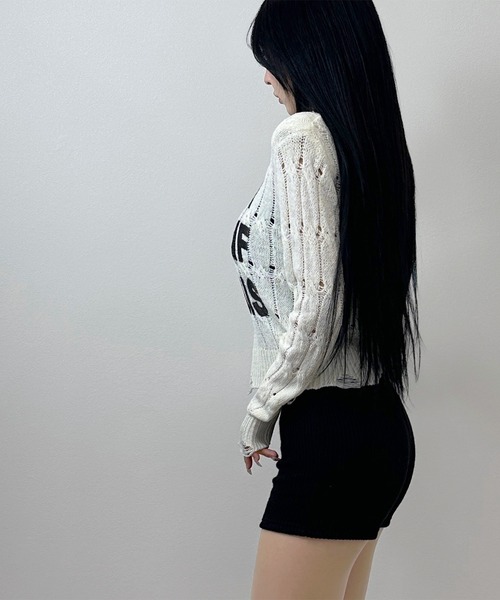 FOLLOWIN(フォロウィン)の「【FOLLOWIN韓国風ショートパンツ】リブショートパンツ(その他パンツ・レディース・ブラック/チャコールグレー・FREE)」の17枚目の写真
