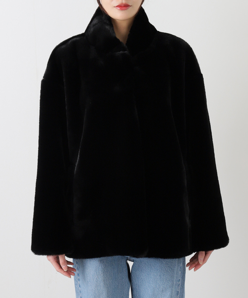 Plage ファーコート minou furlyコート　フリーサイズ　ブラック セール】minou furly コート（その他アウター）｜Plage（プラージュ