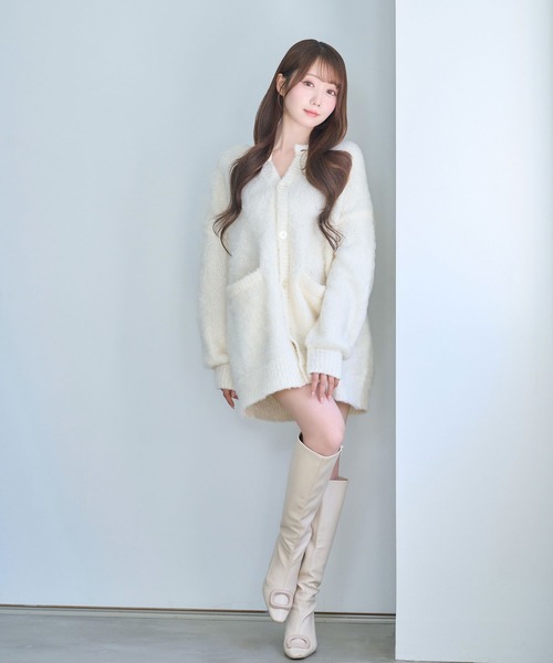 Shaggy knit cardie（カーディガン/ボレロ）｜Rose Muse（ロゼミューズ