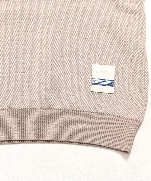 BENUSTA（ベヌスタ）の「『BENUSTA/ベヌスタ』パッチ付きニット【GC】（ニット/セーター・メンズ・パープル/ベージュ・XL/L）」の13枚目の写真