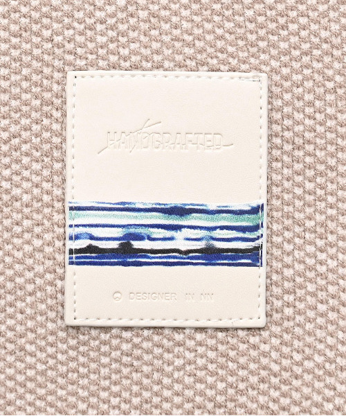 BENUSTA（ベヌスタ）の「『BENUSTA/ベヌスタ』パッチ付きニット【GC】（ニット/セーター・メンズ・パープル/ベージュ・XL/L）」の14枚目の写真