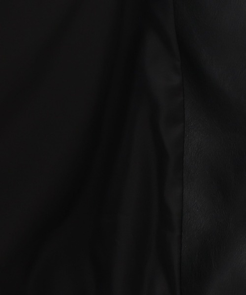 RAGEBLUE(レイジブルー)の「Synthetic Leather Short Hood Blouson/シンセティックレザーショートフードブルゾン(ブルゾン・メンズ・ブラック・LARGE/MEDIUM/SMALL)」の16枚目の写真