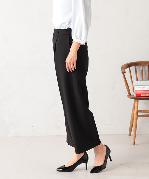 GALLORIA（ギャローリア）の「【セットアップで着られる】キレメクタックワイドパンツ（その他パンツ・レディース・ネイビー/ブラック・L/LL/M/S）」の4枚目の写真