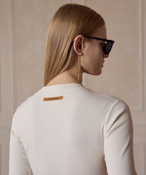 320SHOWROOM（320ショールーム）の「Round neck ribbed cardigan Cream（カーディガン/ボレロ・レディース・その他・FREE）」の2枚目の写真