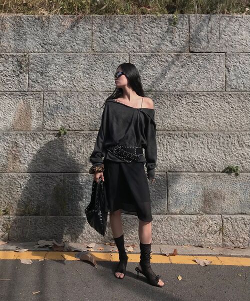 FANYOUNG（ファンヤング）の「ヘアリージップスリットプルオーバー -チャコール（その他トップス・レディース・その他・OS）」の16枚目の写真