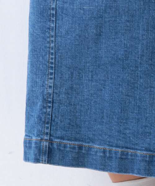 Ray BEAMS(レイビームス)の「◇【予約】【ラブリ着用】Ray BEAMS / デニムロング タイトスカート(デニムスカート・レディース・サックスブルー/ブルー系その他・0/1)」の9枚目の写真