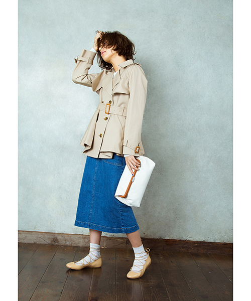 Ray BEAMS(レイビームス)の「◇【予約】【ラブリ着用】Ray BEAMS / デニムロング タイトスカート(デニムスカート・レディース・サックスブルー/ブルー系その他・0/1)」の12枚目の写真