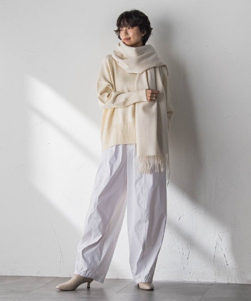 MAYSON GREY(メイソングレイ)の「ハイネックシンプルニット(ニット/セーター・レディース・レッド/ブラウン/ブラック/オフホワイト・M)」の10枚目の写真
