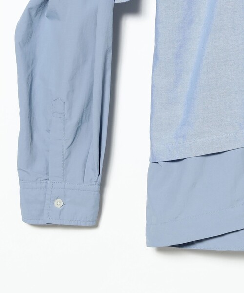 BEAMS（ビームス）の「レイヤードシャツ【ワイドフィット】（シャツ/ブラウス・メンズ・ネイビー/サックスブルー・XL/M/S/L）」の5枚目の写真