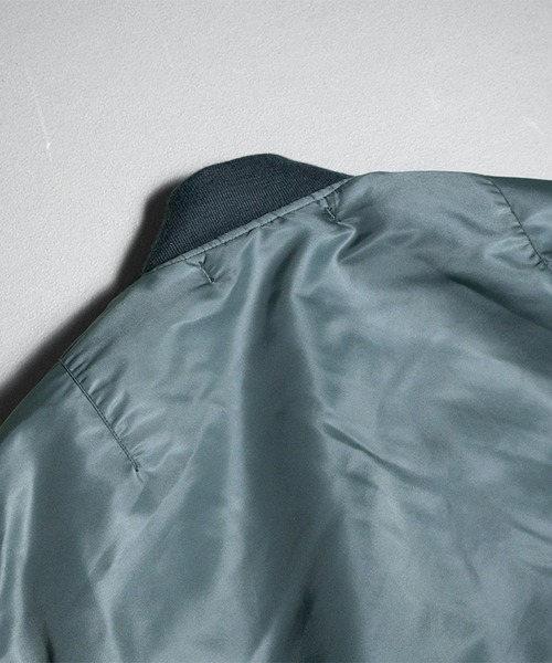 Beautiful Harmony(ビューティフルハーモニー)の「MA-1フライトジャケット(MA-1・メンズ・ブラック/セージグリーン・LARGE/SMALL/MEDIUM/X-LARGE/XX-LARGE)」の12枚目の写真