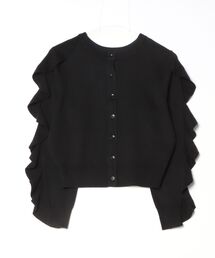 CLANE | W FACE SHOULDER FRILL KNIT CAR(Tシャツ/カットソー)