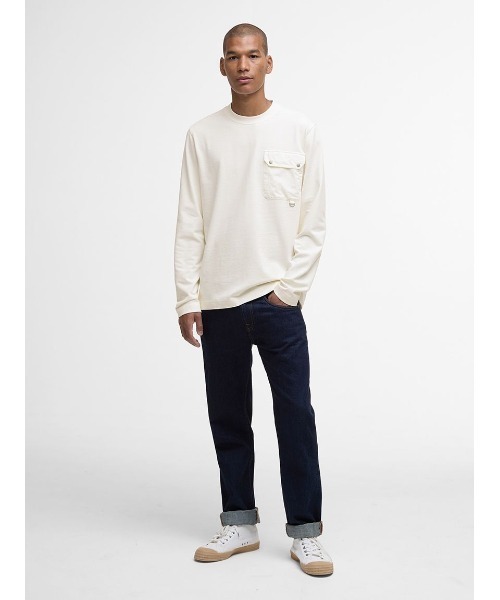 Barbour(バブアー)の「Leazes ロングスリーブ Tシャツ(Tシャツ/カットソー・メンズ・ブラック/ホワイト・SMALL/MEDIUM/LARGE)」の3枚目の写真