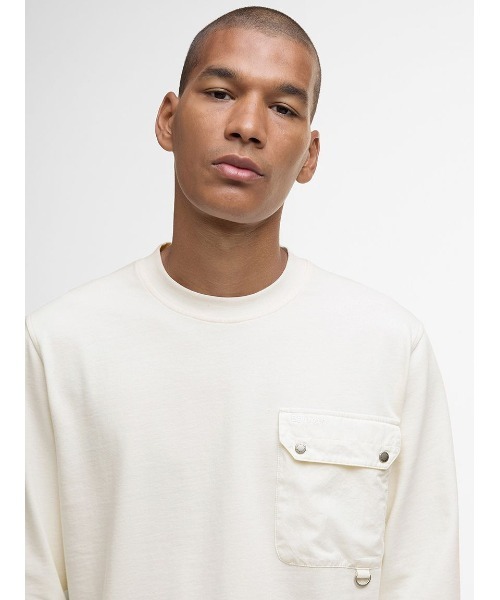 Barbour(バブアー)の「Leazes ロングスリーブ Tシャツ(Tシャツ/カットソー・メンズ・ブラック/ホワイト・SMALL/MEDIUM/LARGE)」の6枚目の写真