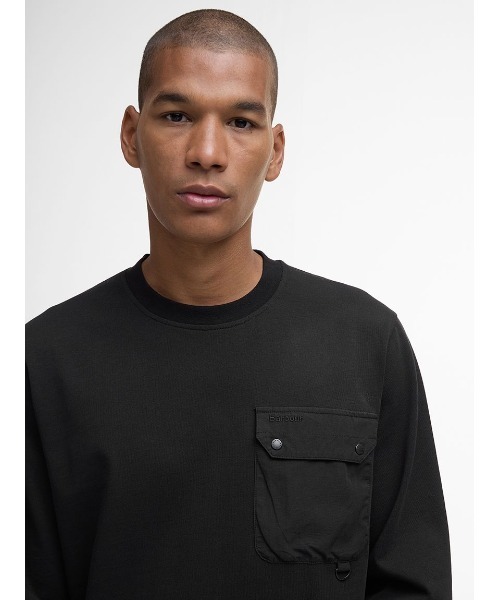 Barbour(バブアー)の「Leazes ロングスリーブ Tシャツ(Tシャツ/カットソー・メンズ・ブラック/ホワイト・SMALL/MEDIUM/LARGE)」の10枚目の写真