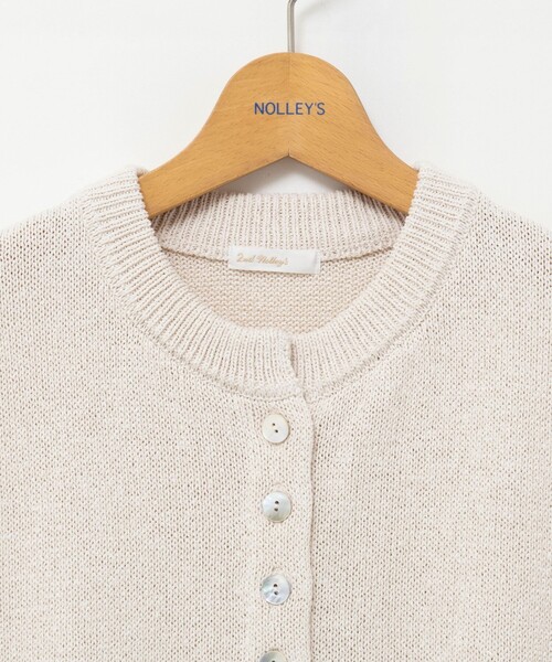 NOLLEY’S（ノーリーズ）の「《手洗い可能》ペーパーヤーン天竺ベスト（ベスト・レディース・ダークブラウン/アイボリー・FREE）」の16枚目の写真