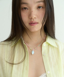 FUN FROM FUN（ファンフロムファン）の「Pastel shell necklace, Blue（ネックレス）」