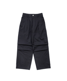 SSO-M（ソエム）の「エアダブルワイドパンツ（Grey Label）_ブラック（スウェットパンツ）」