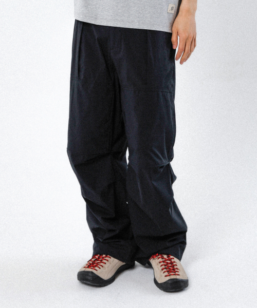 SSO-M(ソエム)の「エアダブルワイドパンツ(Grey Label)_ブラック(スウェットパンツ・メンズ・その他・S/M/L/XL)」の1枚目の写真