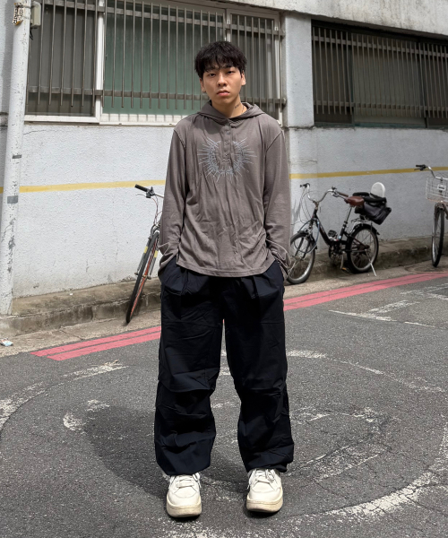 SSO-M(ソエム)の「エアダブルワイドパンツ(Grey Label)_ブラック(スウェットパンツ・メンズ・その他・S/M/L/XL)」の4枚目の写真