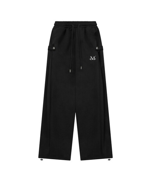 MUCENT(ムセント)の「ウィアーサイドボタン スウェットパンツ 男女共用 (4カラー)(スウェットパンツ・レディース・グレー系/ブラック系/ライトグレー/アイボリー系・FREE)」の1枚目の写真
