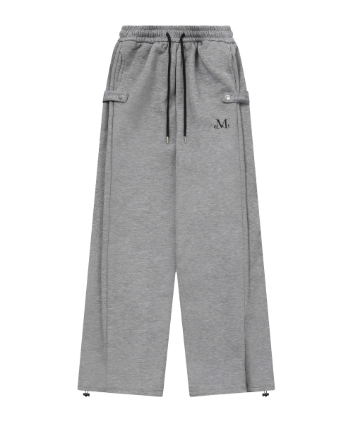 MUCENT(ムセント)の「ウィアーサイドボタン スウェットパンツ 男女共用 (4カラー)(スウェットパンツ・レディース・グレー系/ブラック系/ライトグレー/アイボリー系・FREE)」の13枚目の写真