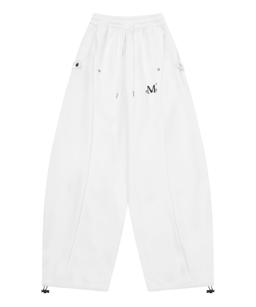 MUCENT(ムセント)の「ウィアーサイドボタン スウェットパンツ 男女共用 (4カラー)(スウェットパンツ・レディース・グレー系/ブラック系/ライトグレー/アイボリー系・FREE)」の18枚目の写真