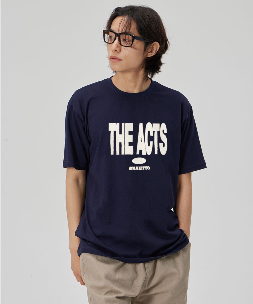 MAKEITTO（メイキット）の「[THE ACTS]CREW NECK TEE_NAVY（Tシャツ/カットソー・メンズ・その他・L/M/XL/XXL）」の3枚目の写真