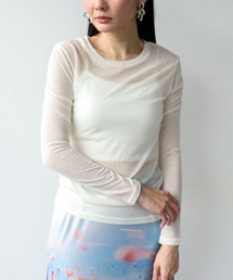 Three Four Time | シンプルシアーカットプルオーバー(ニット/セーター)