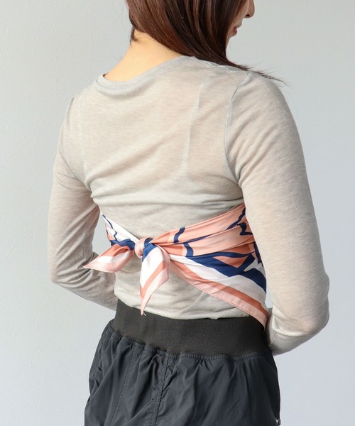 Three Four Time（ｽﾘｰﾌｫｰﾀｲﾑ）の「シンプルシアーカットプルオーバー（ニット/セーター・レディース・ピンク/ブルー/グレー/オフホワイト/ブラック・FREE）」の12枚目の写真