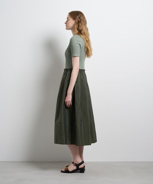 LANVIN en Bleu(ランバンオンブルー)の「タフタコンビカットソーワンピース(ワンピース・レディース・オフホワイト/ブラック/カーキ・38)」の9枚目の写真