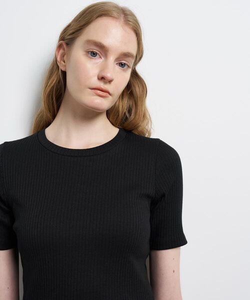 LANVIN en Bleu(ランバンオンブルー)の「タフタコンビカットソーワンピース(ワンピース・レディース・オフホワイト/ブラック/カーキ・38)」の6枚目の写真