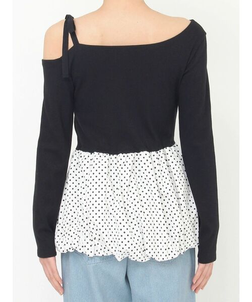 CALNAMUR（カルナムール）の「ワンショルデザイントップス（Tシャツ/カットソー・レディース・ブラック/イエロー/ライトグレー・FREE）」の6枚目の写真