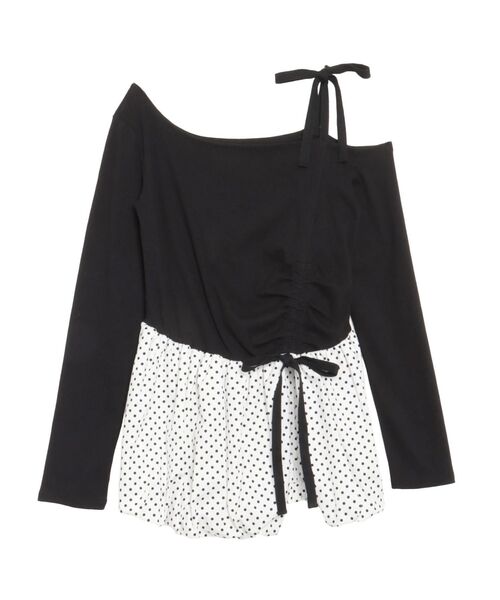 CALNAMUR（カルナムール）の「ワンショルデザイントップス（Tシャツ/カットソー・レディース・ブラック/イエロー/ライトグレー・FREE）」の18枚目の写真